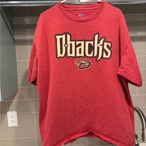2007 Arizona Diamondbacks Dbacks Red Boxy Tee Size XL